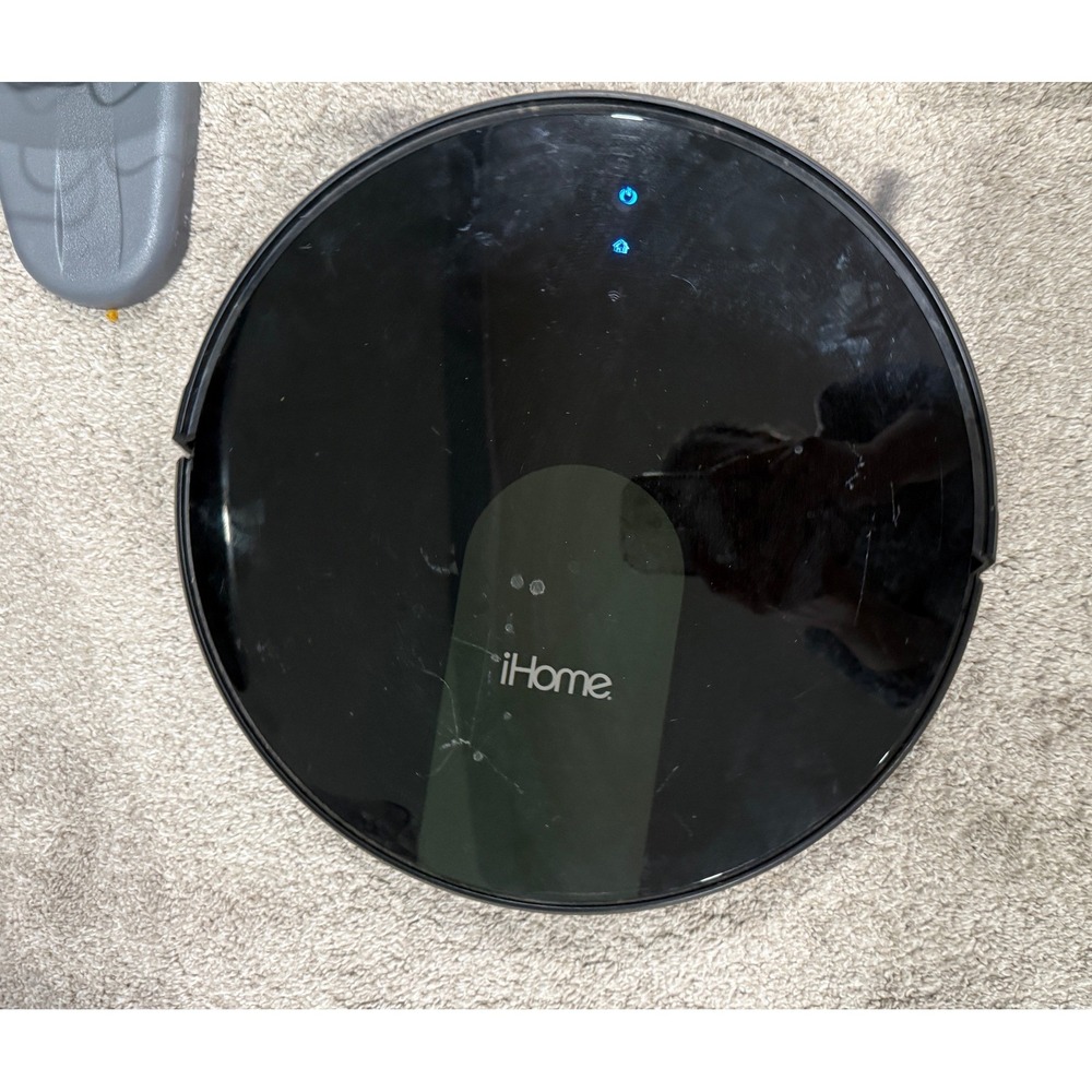 iHome AutoVac Eclipse Robot Vacuum Cleaner Black Charging Dock no remote works